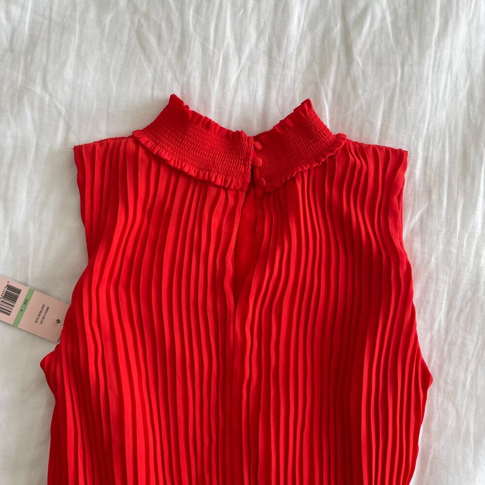 NWT Nanette Lepore Pleated High Neck Dress (sz 8) - Picture 4 of 8